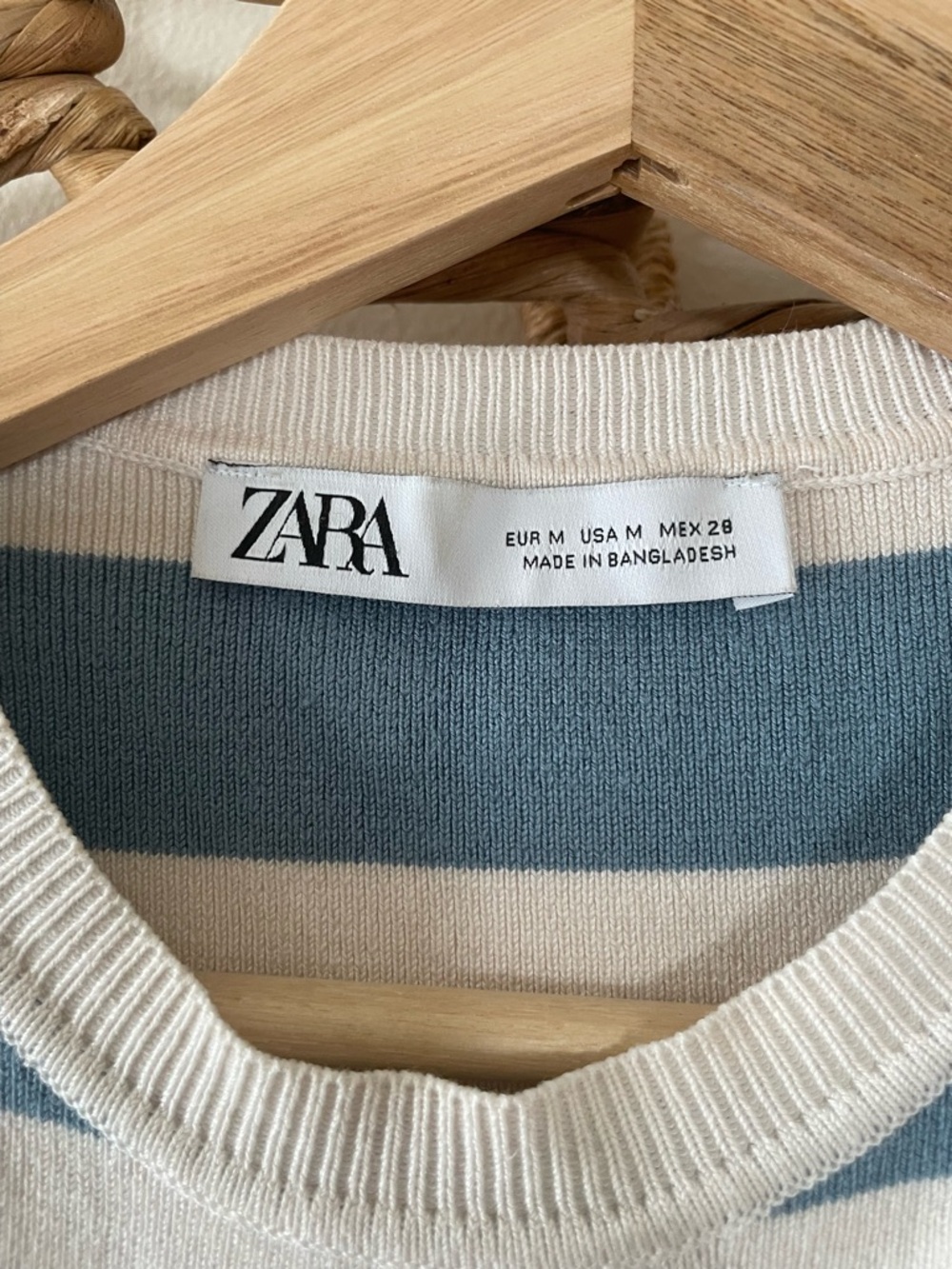 Zara Striped Sleeveless Knit Crop Top - Picture 3 of 6